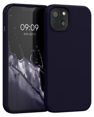 Produktbild von kwmobile Handyhülle für iPhone 13 Hülle, für iPhone 13 Case - Hülle Silikon - kabelloses Laden - Deep Ocean