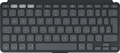 Produktbild von Logitech 920-013004, QWERTZ, Deutsch, Scherenschalter, 1,8 cm, 1 mm, Graphit