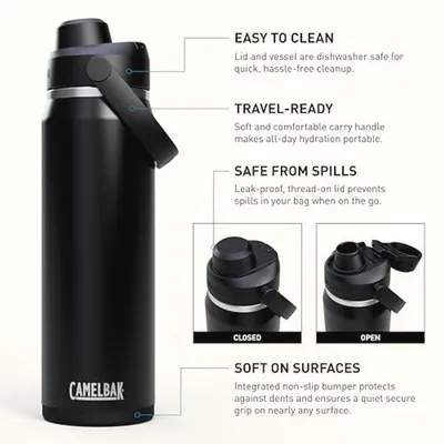 Thrive Chug Flasche, isoliert Edelstahl