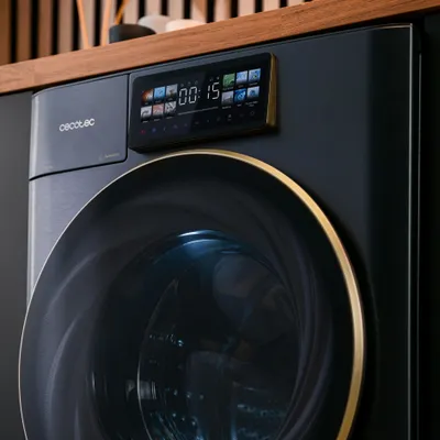 Produktbild von Cecotec Bolero Wash&Dry 106950 Autodose Inverter 3D, Frontlader, Freistehend, Titan, Links, Berührung, 6 kg