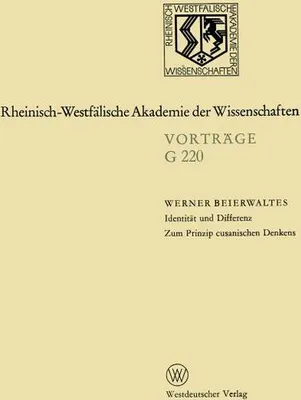 Image de Identität und Differenz. Zum Prinzip cusanischen Denkens