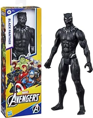 Image de Figurine Black Panther 30 cm, jouet Avengers Titan Hero Series pour enfants a partir de 4 ans, Marvel