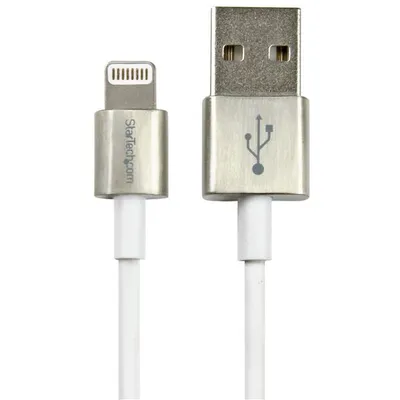 Image de StarTech.com USBLTM1MWH câble Lightning 1 m Blanc