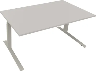 Produktbild von Sitz-/Stehtisch Kufe Doppels. Quad. B1600xT900xH645-1275 si/Lichtgrau