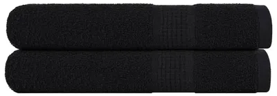 Immagine prodotto di vidaXL Asciugamani per sauna FROGN, 2 pezzi, nero, 80x200 cm, 360 g/m²