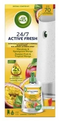 Obrázok produktu pre Air Wick osviežovač vzduchu Active Fresh, príchuť marakuje a exotickej mangy, 228 ml