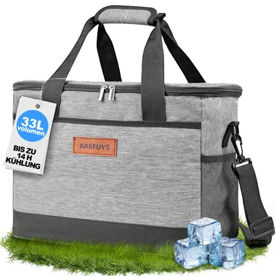 Produktbild von Kühltasche 33L+14h Kühlung Thermoisoliert Tragbar Groß Picknicktasche
