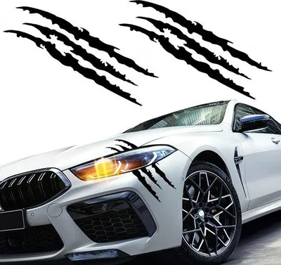Produktbild von Autoklaue Sticker schwarz 2-teilig