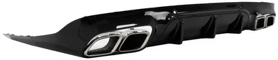 Imagen del producto de Difusor de parachoques y extremos de escape para Mercedes CLS C257 Sport Line, modelo 18 en adelante, con diseño CLS63.