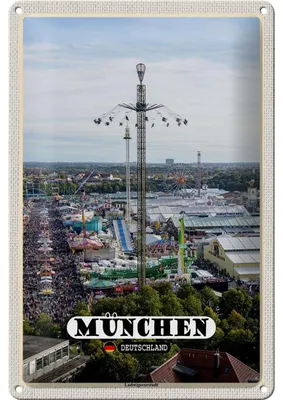 Produktbild von Blechschild Städte München Ludwigvorstadt Kirmes 20x30cm