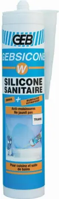 Obrázek produktu pro Tmel GEBSICONE W - 310 ml kartuše průsvitný - 893251