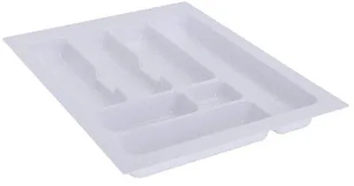 Productafbeelding van Bestekbak voor lade - Keukenlade-organizer, wit, 490 x 385 mm