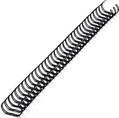 Produktbild von Reco Drahtkamm rund, schwarz Ø, 6,4 mm, 100 Stück