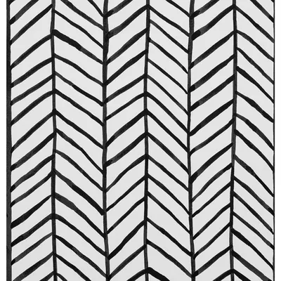 Produktbild von Schwarzes und weißes geometrisches Wandbild – selbstklebend – PVC – 44,5 x 500 cm – matte Oberfläche – für Wohnzimmer/Schlafzimmer – Wandfolie