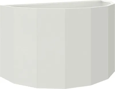 Immagine prodotto di vidaXL Fioriera bianca 90 x 45 x 50 cm in acciaio