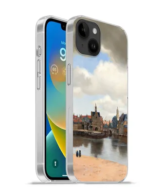 Produktbild von MuchoWow® Handyhülle Schutzhülle Hülle für Apple iPhone 14 Plus - Soft case Ansicht von Delft - Gemälde von Johannes Vermeer Silikon Softcase Handy Hülle - Abbildung