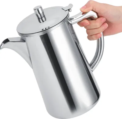 Image de bouilloire froide en acier inoxydable 304 Bouteille d'eau multifonctionnelle Théière Cafetière manuelle