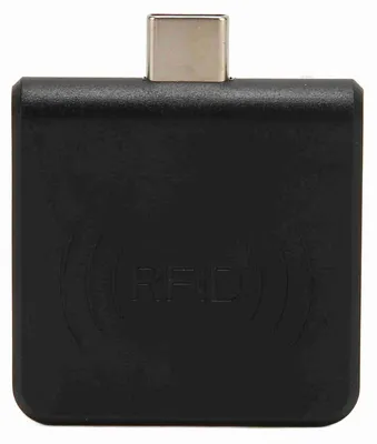 Produktbild von RFID-ID-Handy-Kartenleser, Typ-C-Schnittstelle, 125 kHz, tragbar, Smart, Schwarz