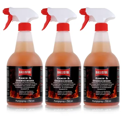 Produktbild von Ballistol Kamin- und Ofenreiniger Kamofix Pumpsprüher 750ml (3er Pack)