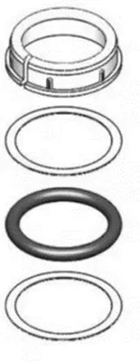 Productafbeelding van Schmiedl GS Dichtingset, 10 stuks. D1-013, ronde ring, 1 stuk.