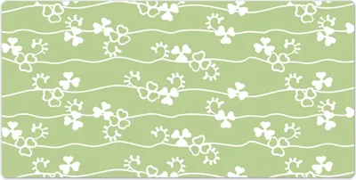 Produktbild von Tischunterlage - 120x60 cm - Schreibtischunterlage - Mauspad - Kleemuster
