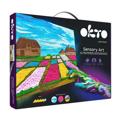 Obrázek produktu pro OKTO SENSOTY ART výtvarná sada  ”Květinové záhony v Holandsku” 30x40 cm