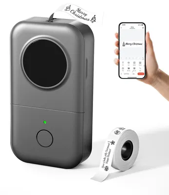 Produktbild von Phomemo D30, tragbarer Bluetooth-Etikettendrucker, grau