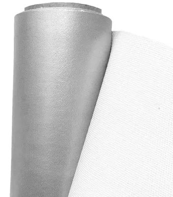 Kunstleder-Stoff wasserdicht 5 m x 140 cm silber