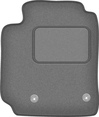 Produktbild von Fahrerfußmatte Velours graphit passend für Toyota Yaris Verso (1999-2005, Minivan) – mit Befestigungen – passgenau