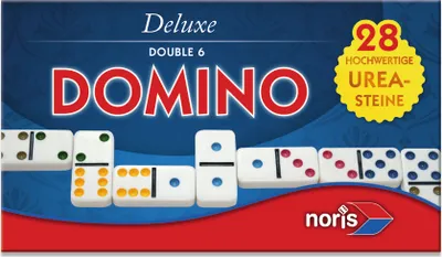 Produktbild von Noris Spiele Deluxe Doppel 6 Domino; 606108002