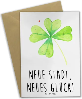 Produktbild von Mr. & Mrs. Panda Grußkarte Umzug neue Stadt - Weiß - Geschenk, Trost, Unterstützung, Mutmacher, gute Wünsche, Zuversicht, in eine, einladungskarten, inspirierende Sprüche