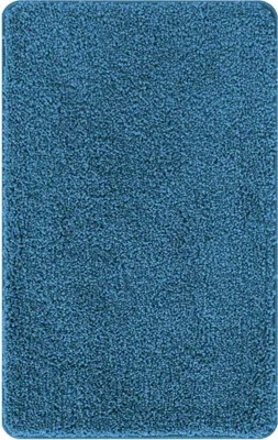 Produktbild von vidaXL Rutschfeste Badmatte Blau 50 x 80 cm PP