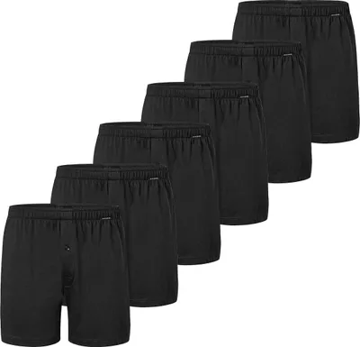 Produktbild von Schiesser 6er Pack Singel-Jersey Boxershorts Eingriff mit Knopf, Hochwertige Single-Jersey Qualität, Wunderbar weiches Material