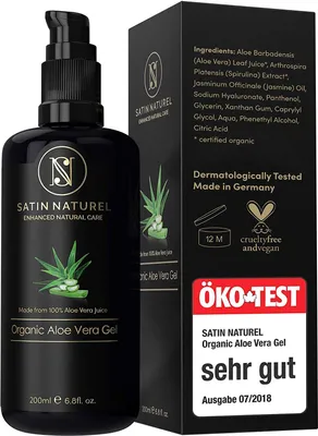 Produktbild von Satin Naturel Bio Aloe Vera Gel vegan 200 ml