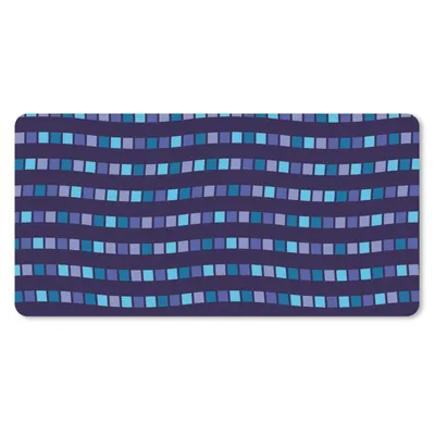 Produktbild von MuchoWow® Mauspad Mousepad Blöcke - Wellen - Muster 60x30 cm - Mousepads - Maus Mat - Pad - Mausunterlage - Nachhaltig