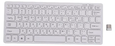 Image de Clavier coréen, 2,4 GHz, sans fil, 78 touches, fin, léger, compact, pour PC et ordinateur portable