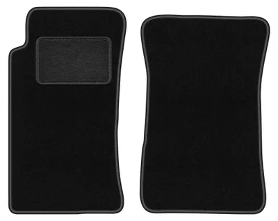 Produktbild von Velours-Fußmatten Vorne für Mazda MX-5 I 1989-1998 (Cabrio) – 2-tlg, Schwarz, passgenau – Wielganizator LUX