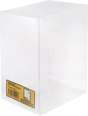 A clear plastic box for protecting Funko Pop figures.