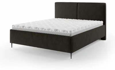 Productafbeelding van Gestoffeerd bed met opbergruimte Hatti Donkerantraciet 160 × 200 cm