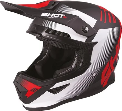 Produktbild von SHOT FURIOUS TRUST matt schwarz-rot XS