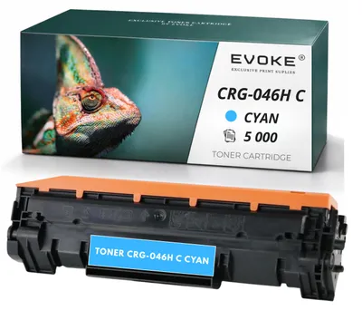 Image de Cartouche de toner compatible Evoke pour imprimante Canon CRG-046HC 1253C002 CRG046H, cyan, rendement de 5 000 pages, compatible avec les modèles MF732CDW, MF734CDW, MF735 et MF731CDW, Image générée par une IA