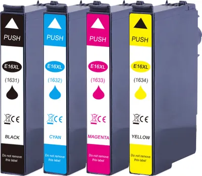Produktbild von NR.16 XL Druckerpatronen 4er Multipack kompatibel für Epson T1636 Workforce WorkForce WF-2010, WF-2510, WF-2520, WF-2530