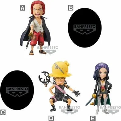 Produktbild von Pack 12 Figuren One Piece Film Red World Collectable Vol.3 7cm