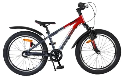Productafbeelding van Volare XC Race Kinderfiets - 20 inch - Rood Grijs - Shimano Nexus 3 - Met gratis kabelslot