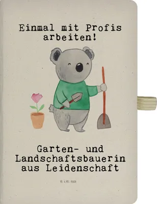 Produktbild von Mr. & Mrs. Panda notizbuch Garten- und Landschaftsbauerin Leidenschaft - Transparent - Geschenk, Spruch, Skizzenbuch A5, Gärtnerei, Adressbuch, Tagebuch, Lustig, Kladde
