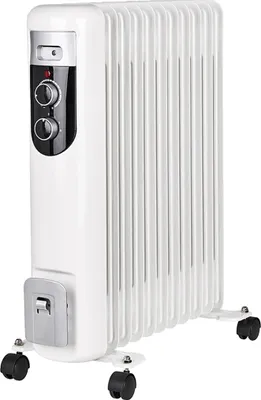 Produktbild von Ölradiator mit Rollen 11 Rippen 3 Stufen 2500 Watt 60x51cm