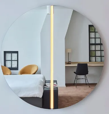 Produktbild von Casa Padrino Luxus Spiegel Ø 150 cm - Runder Wandspiegel mit LED Streifen - Wohnzimmer Hotel Restaurant Boutique Spiegel