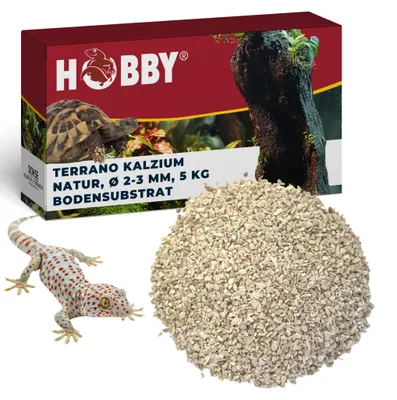 Produktbild von HOBBY Terraristik Kalzium, 5 kg, Bodensubstrat für Terrarien, natürlicher Bodengrund
