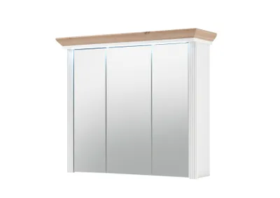 Image de Spiegelschrank >Jasmin< in Pinie-Hell - 83x75x25cm (BxHxT)