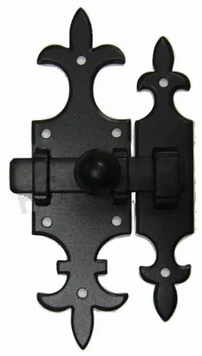 Image de Targette 679 fer noir BOUVET - 140 x 40 mm - 23313